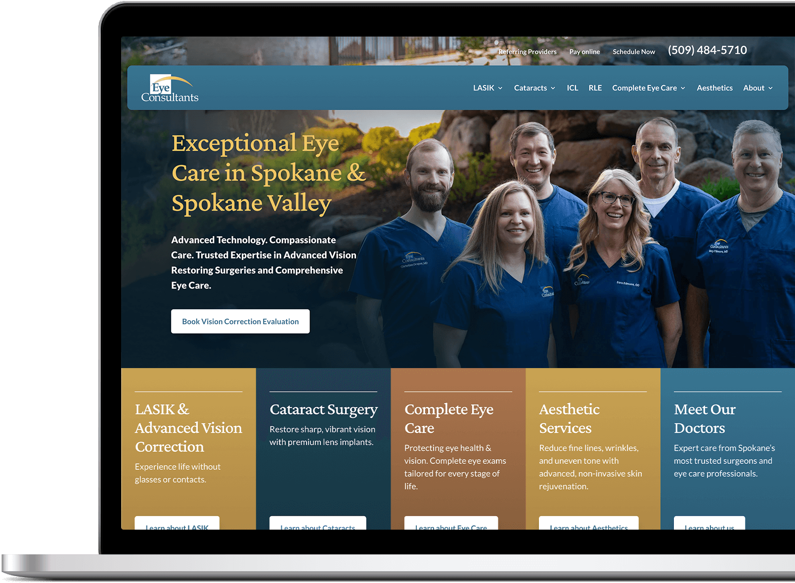 Eye Consultants is a trusted, locally owned eye care provider in Spokane, Washington, offering comprehensive ophthalmology and optometry services